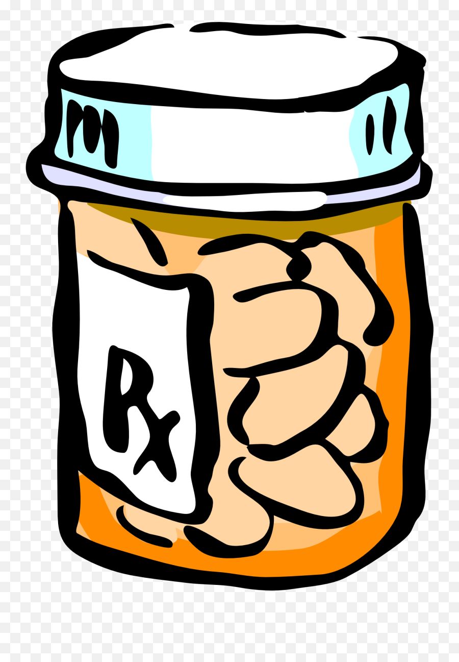 Yellow Pill Container Free Image - Transparent Background Pill Bottle Clipart Png,Pill Bottle Transparent Background