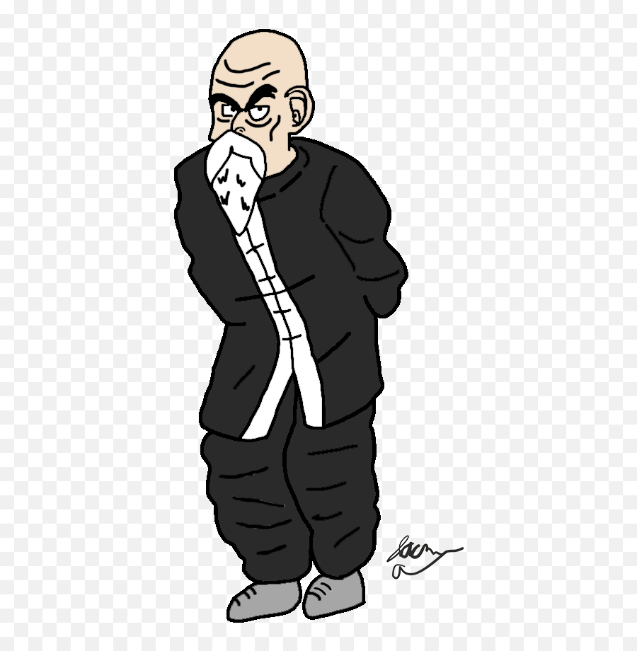 Master Roshi Showed Up In My Notebook - Cartoon Png,Master Roshi Png