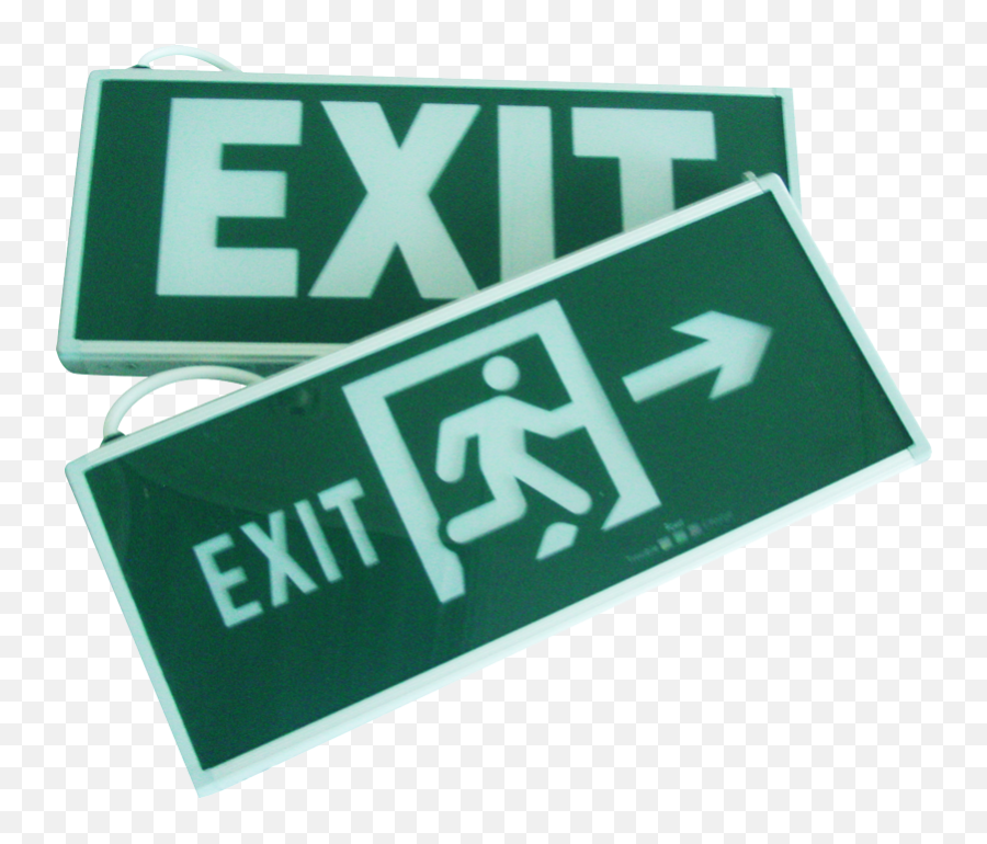 Download Cosine Developments Led Double Sided Emergency Exit - Sign Png,Exit Png