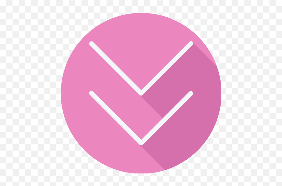 Down Arrow Png Icon - Circle,Pink Arrow Png