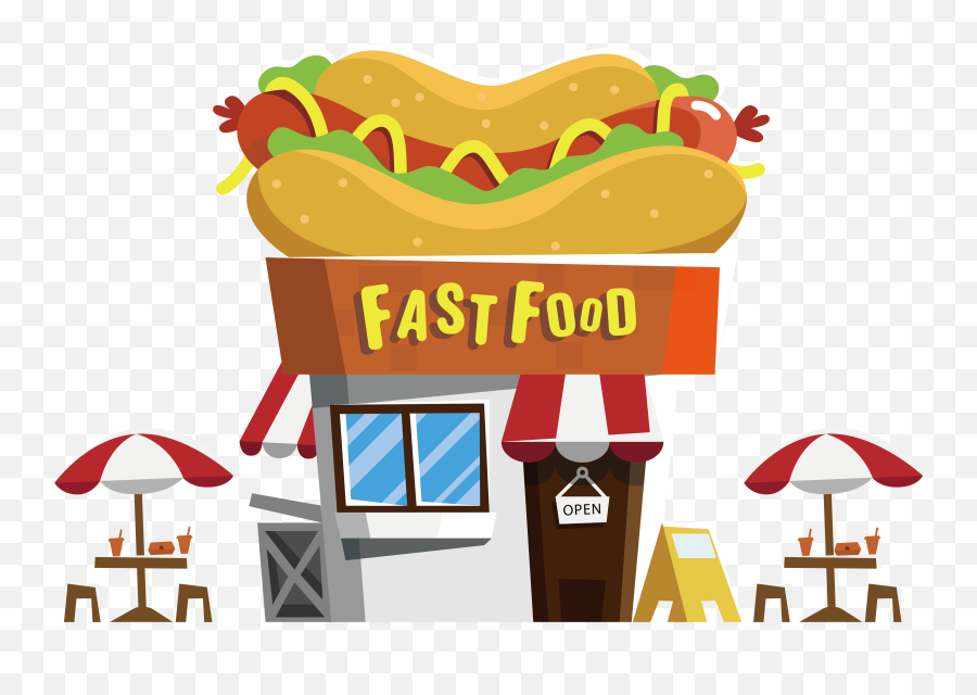 Foods Clipart Snack Transparent Free For - Fast Food Restaurant Vector Png,Food Clipart Transparent Background
