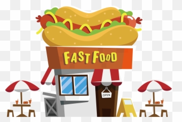 Foods Clipart Snack Transparent Free For - Fast Restaurant Vector Png