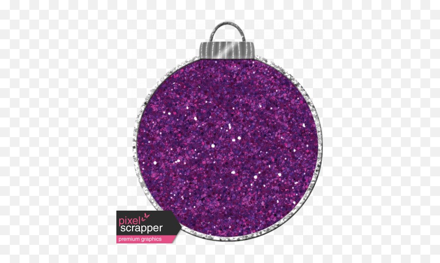 Touch Of Sparkle Christmas Ornament Purple Glitter Graphic - Christmas Ornament Png,Purple Glitter Png