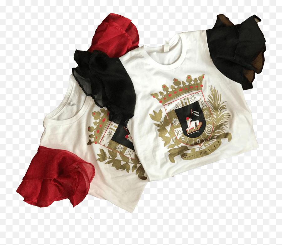 Gold Black Red White Shirt - Vest Png,Ruffles Png