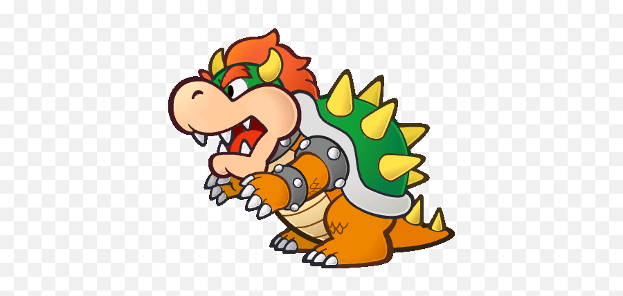 Cute Video Games Game Character Of The Day - Paper Bowser Color Splash Png,Video Game Characters Png