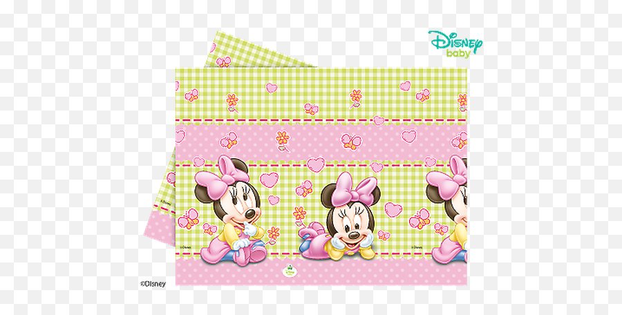 Disney Baby Minnie Mouse Party - Plastic Table Cover Tablecloth Png,Baby Minnie Mouse Png