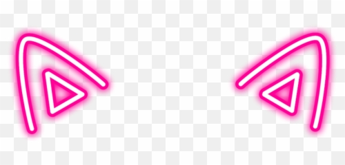 Freetoedit Pink Neon Cat Sticker By Kristal Brown - Hicks Neon Cat Ears Png