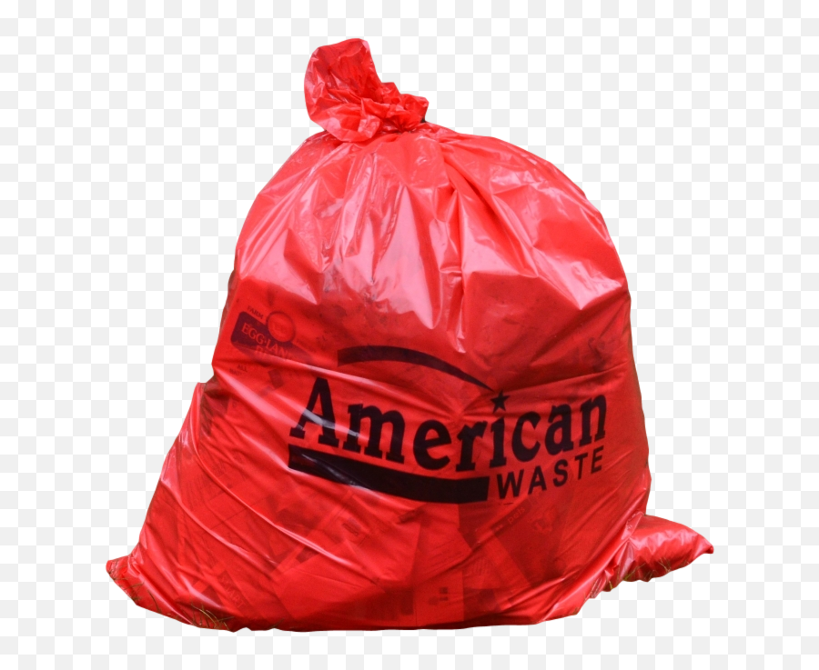 Red Trash Bag Png Transparent Image - Backpack,Trash Bag Png