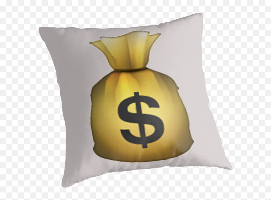 Famous Money Bag Girl Haircut Emoji - Cushion Png,Money Bag Emoji Png