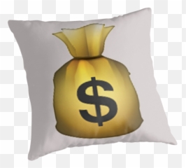 Famous Money Bag Girl Haircut Emoji - Cushion png
