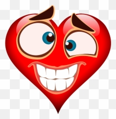 Funny Red Heart Clipart Free Download Transparent Png - Serca Walentynkowe