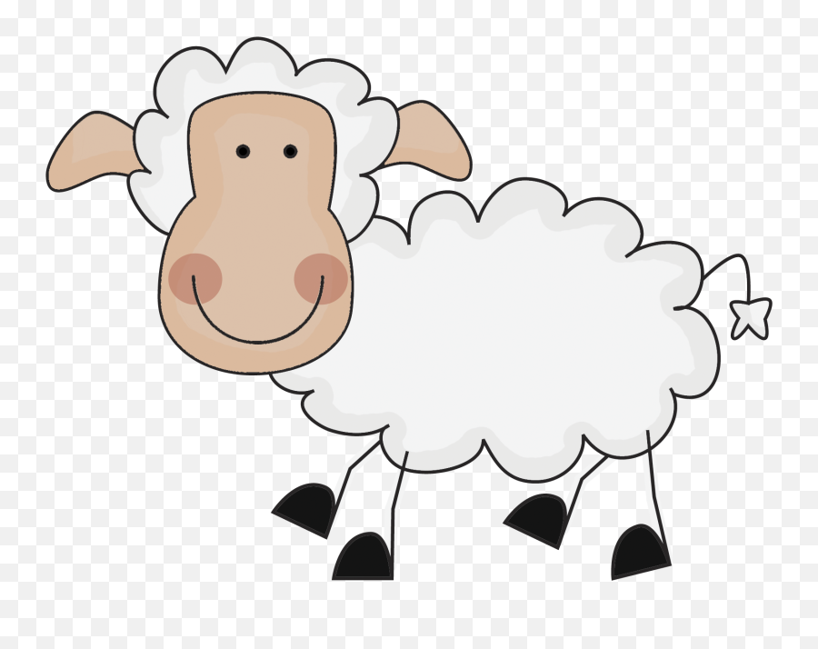 Sheep Clipart Transparent Background - Transparent Background Sheep Clipart Png,Sheep Transparent