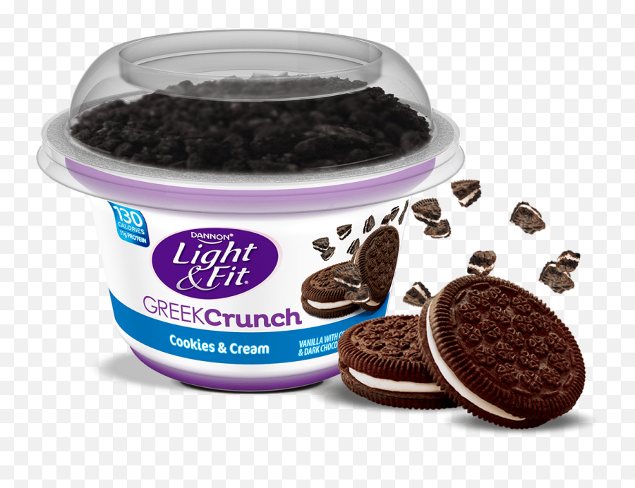 Cookies Cream Greek Crunch - Cookies And Cream Yogurt Png,Cookies And Cream Png