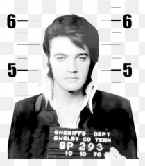 Elvis Presley T - Shirt Spiral Notebook Elvis Presley Mugshot Png,Elvis Presley Png
