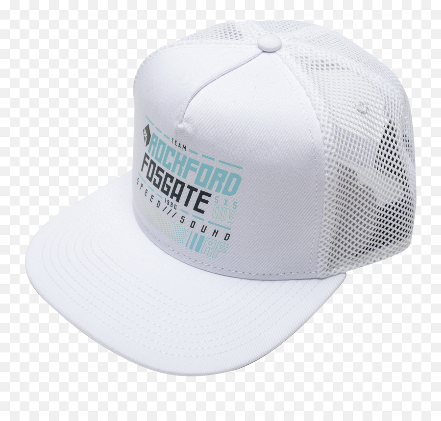 White Mesh Back Hat Rf Graphic - For Baseball Png,Rockford Fosgate Logo