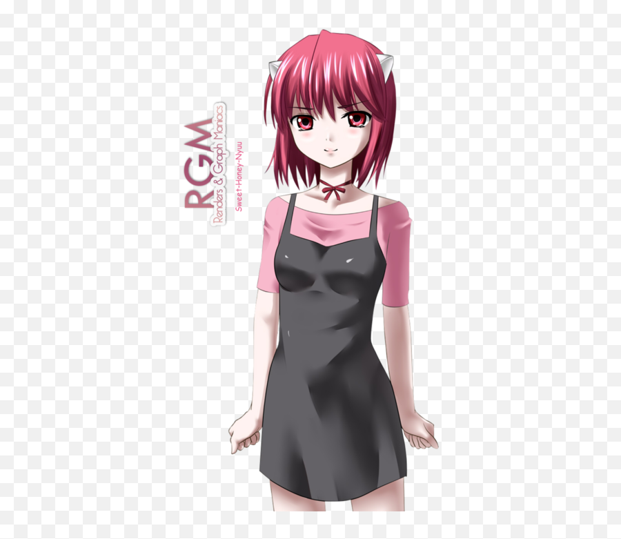 Anime Girl Elfen Lied And Lucy Image - Nyu Elfen Lied Png,Lucy Png