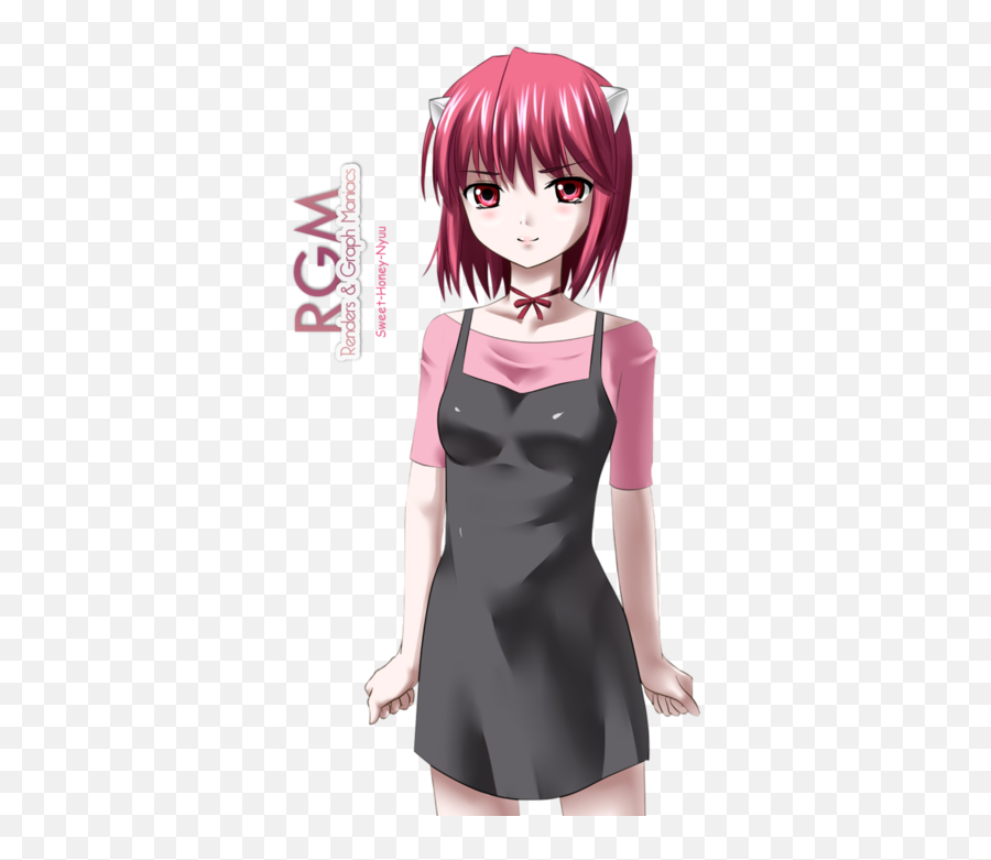 Free: Render anime Elfen Lied Lucy Nyu transparent background PNG clipart 