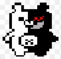 Pixilart - Monokuma Pixel Sprite png