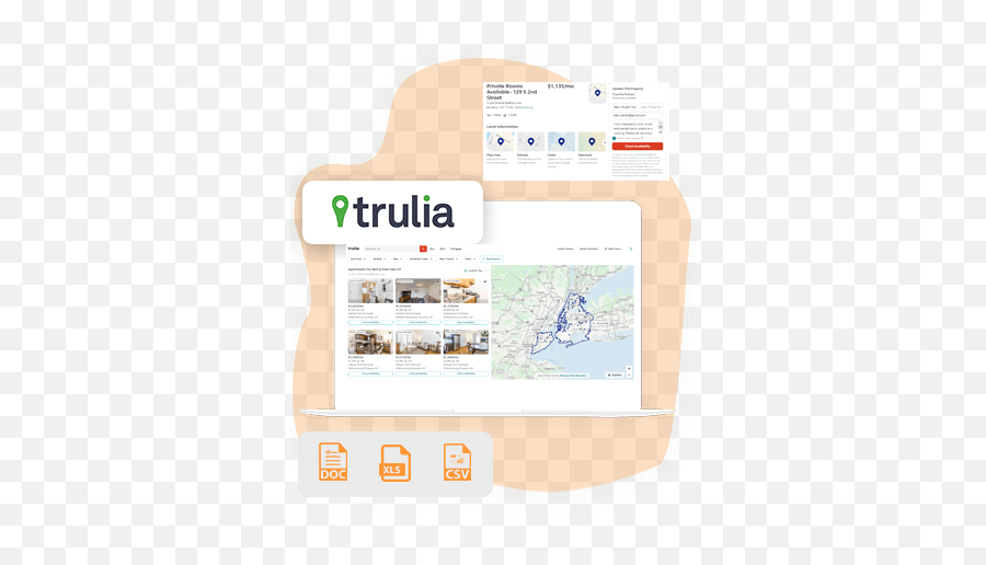 Trulia Property Data Scraping Services - Technology Applications Png,Trulia Logo Transparent