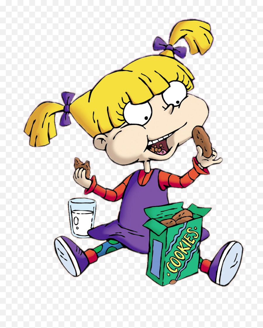 Check Out This Transparent Rugrats Angelica Pickles Eating - Angelica Pickles Eating Cookies Png,Eating Png