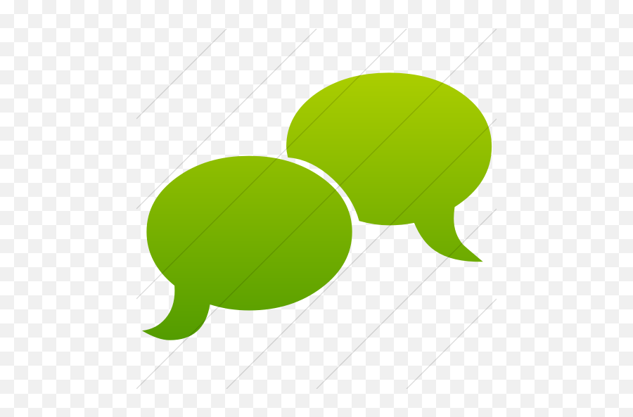 Iconsetc Simple Green Gradient Classica Two Comment - Vertical Png,Bubbles Icon