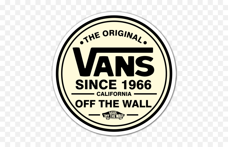 Vans Sticker Design Logo - Original Vans Off The Wall Logo Png,Vans Logo Transparent