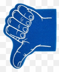 Thumb Down Foam Hand Transparent Png - StickPNG Thumbs Finger