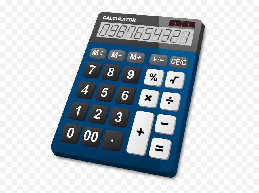 Calculator Navy Blue Vector Icon - Baixar Calculadora Simples Windows 7 Png,Blue Download Icon