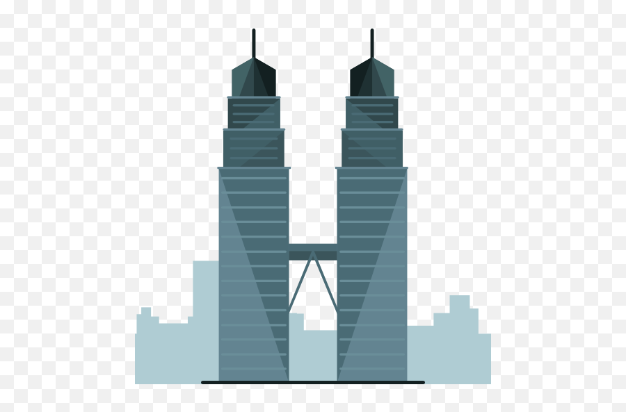 Desktop Petronas Twin Towers Rec Full - Petronas Tower Flat Icon Png,Twin Towers Icon