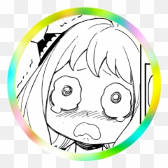 Anya Reaction Faces Collection - Dot png