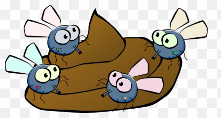 Fiction Art Rabits And Hares Png - Poop Emoji With Flies,Shit Emoji Png