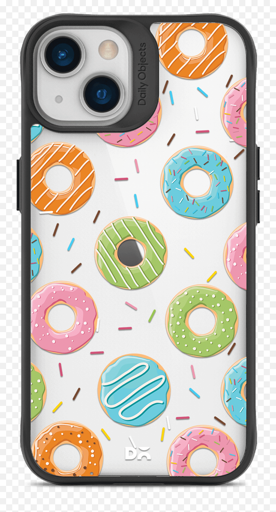 Dailyobjects Doughnut Icon Black Hybrid Clear Case Cover - Iphone Png,Iphone Icon Black
