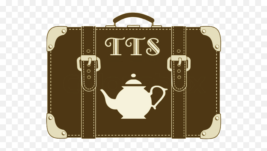 Tea Travellers Societea Trips - Black Suitcase Cartoon Png,Vintage Icon Pack