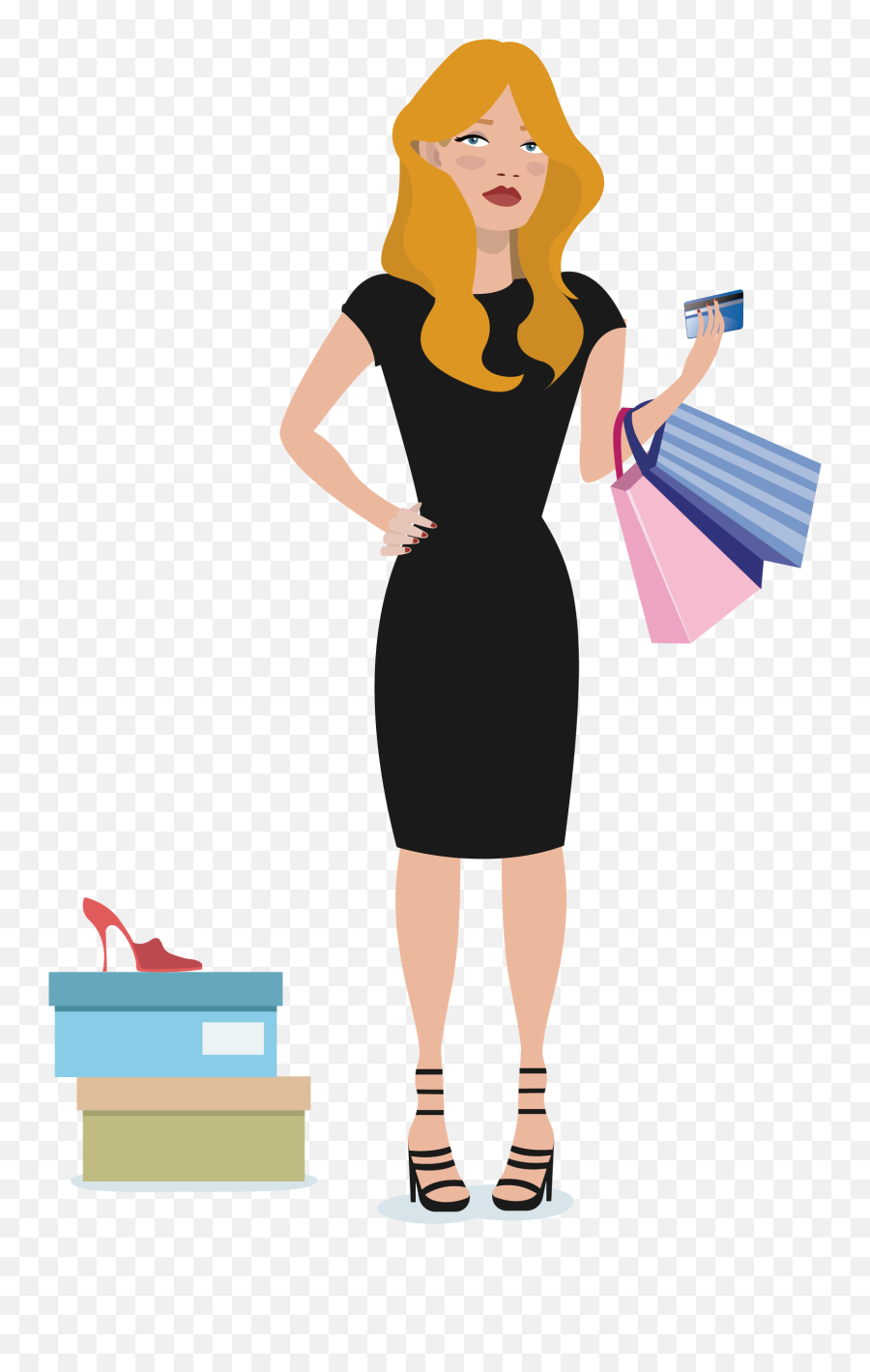 Download Free Credit Girl Vector Shopping Card Icon Favicon Png Professional Woman