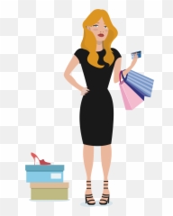 Download Free Credit Girl Vector Shopping Card Icon Favicon Png