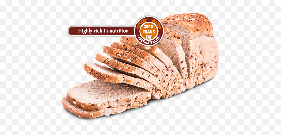Slice Of Bread - English Oven Multigrain Bread Transparent Calories In Multigrain Bread 2 Slices Png,Slice Of Bread Png