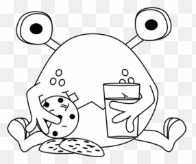 Download Cookie Monster Black And White Clipart - Cookie Clipart Black And White Png,Cookie Monster Png