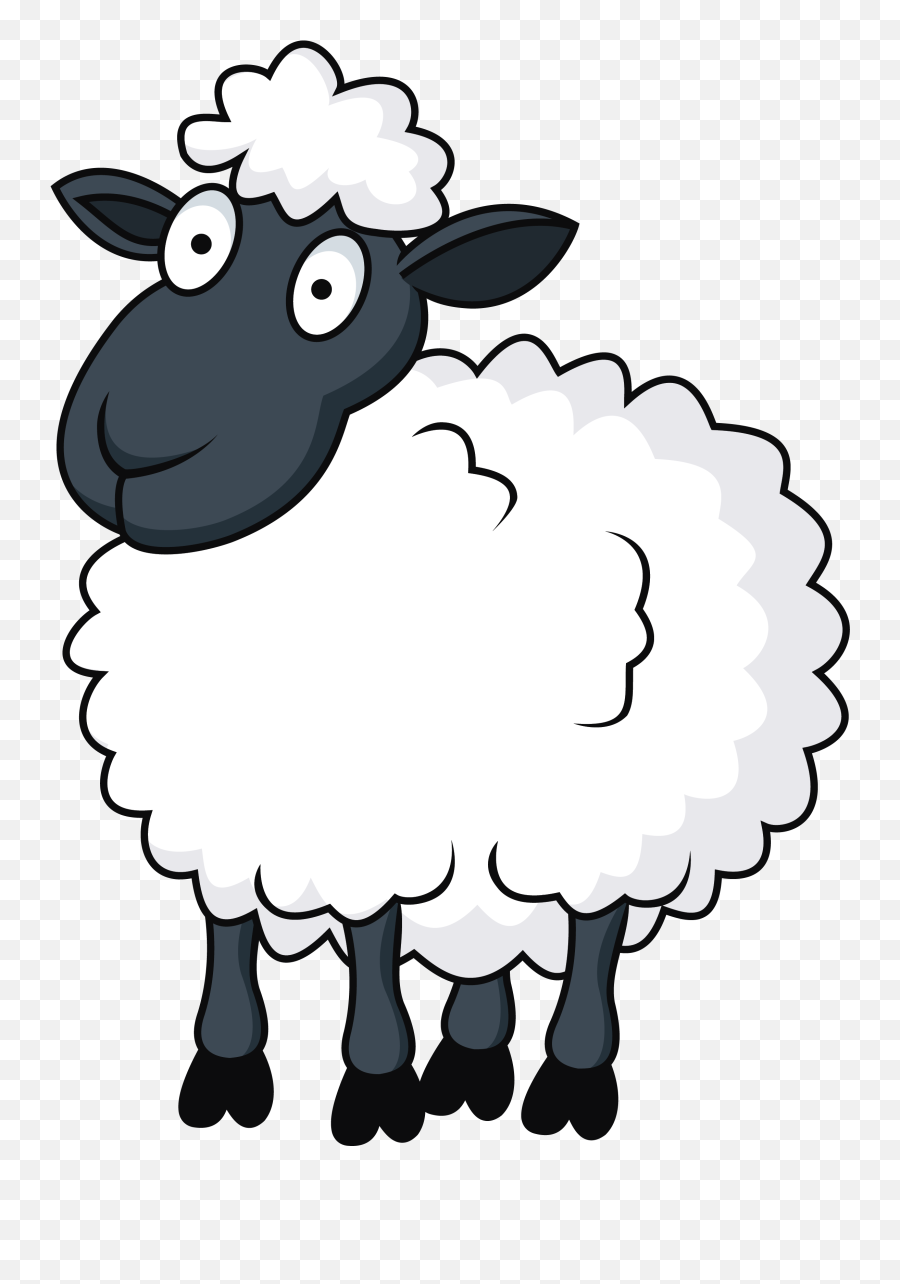 Png Sheep Cartoon Clip Art - Sheep Cartoon,Sheep Png