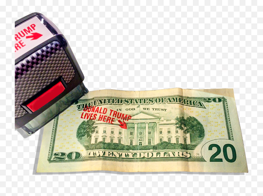 Trump Stamp - 20 Dollar Bill 2019 Png,Hundred Dollar Bill Png