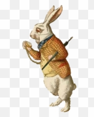 Vintage Alice In Wonderland Cut Out Pngs - White Rabbit Sir John Tenniel,Alice In Wonderland Png