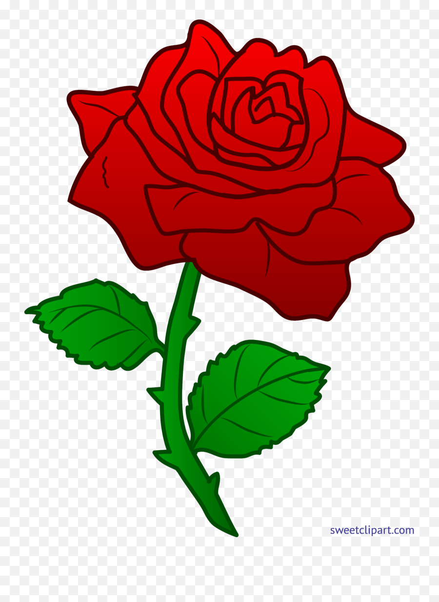 Rose Cartoon Roses Group Png - Clipartix Beauty And The Beast Rose,Transparent Cartoons