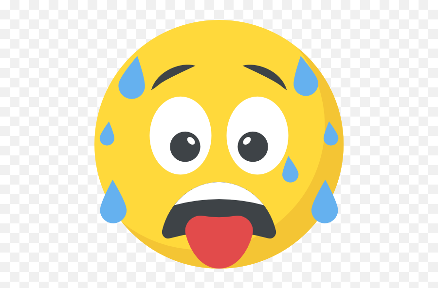Sweat - Emoticono Sudor Png,Sweat Emoji Png