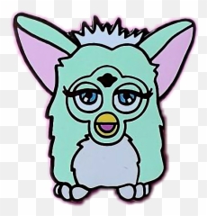 Furby Pastel Transparent Png Clipart - Furby Enamel Pin,Furby Png