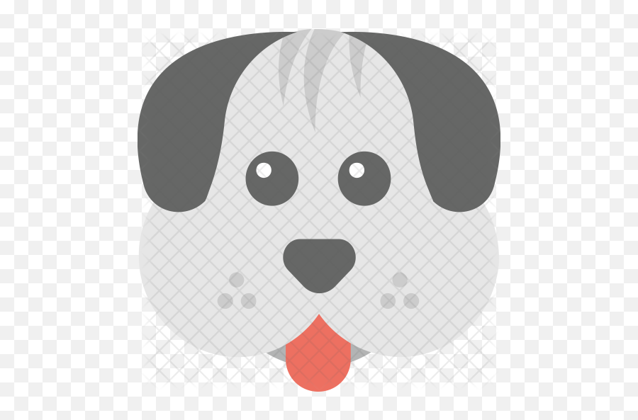 Dog Emoji Icon Of Flat Style - Cartoon Png,Dog Emoji Png