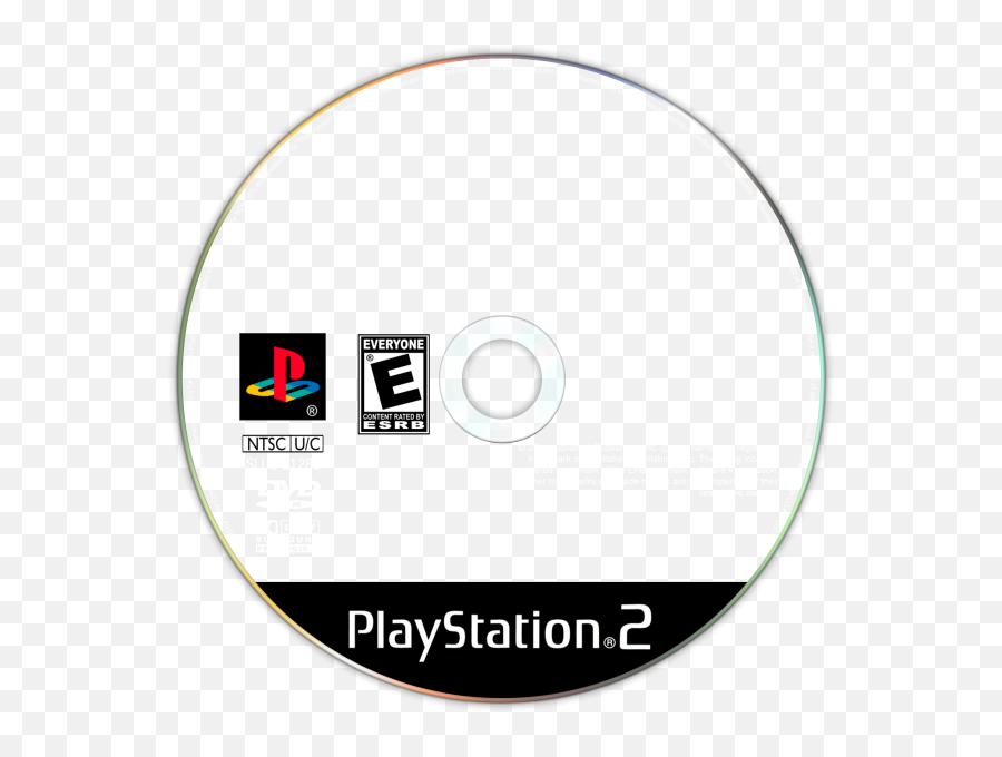 Playstation 2 Template - Playstation 2 Disc Template Png,Playstation 2 Logo