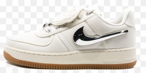 Download Hd Nike Air Force 1 Low Sail - Travis Scott Air Force 1 Og Sail Png,Travis Scott Png
