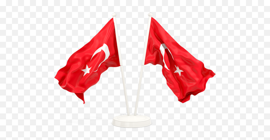 Two Waving Flags Illustration Of Flag Turkey - Transparent Cook Island Flag Png,Turkey Png