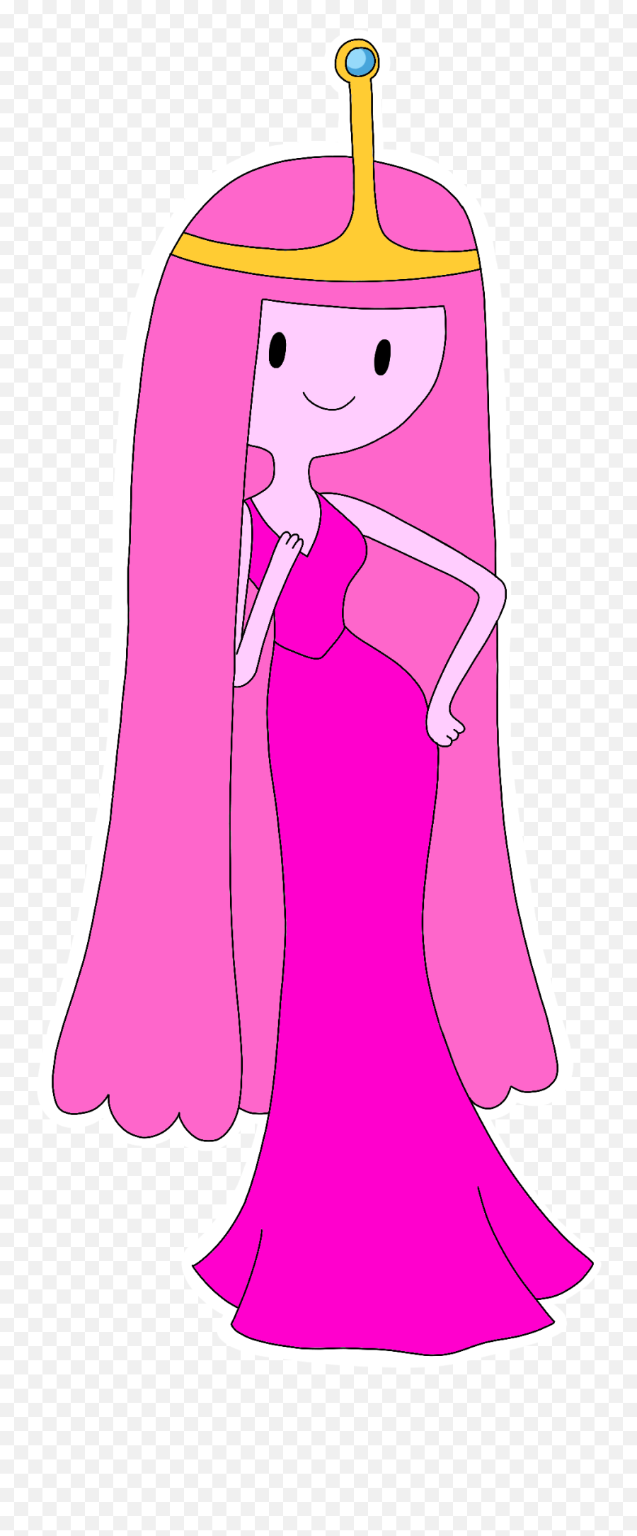 Princess Bubblegum Prom Dress Adventuretime Cartoonnetw - Adventure Time Princess Bubblegum Pose Png,Princess Bubblegum Png