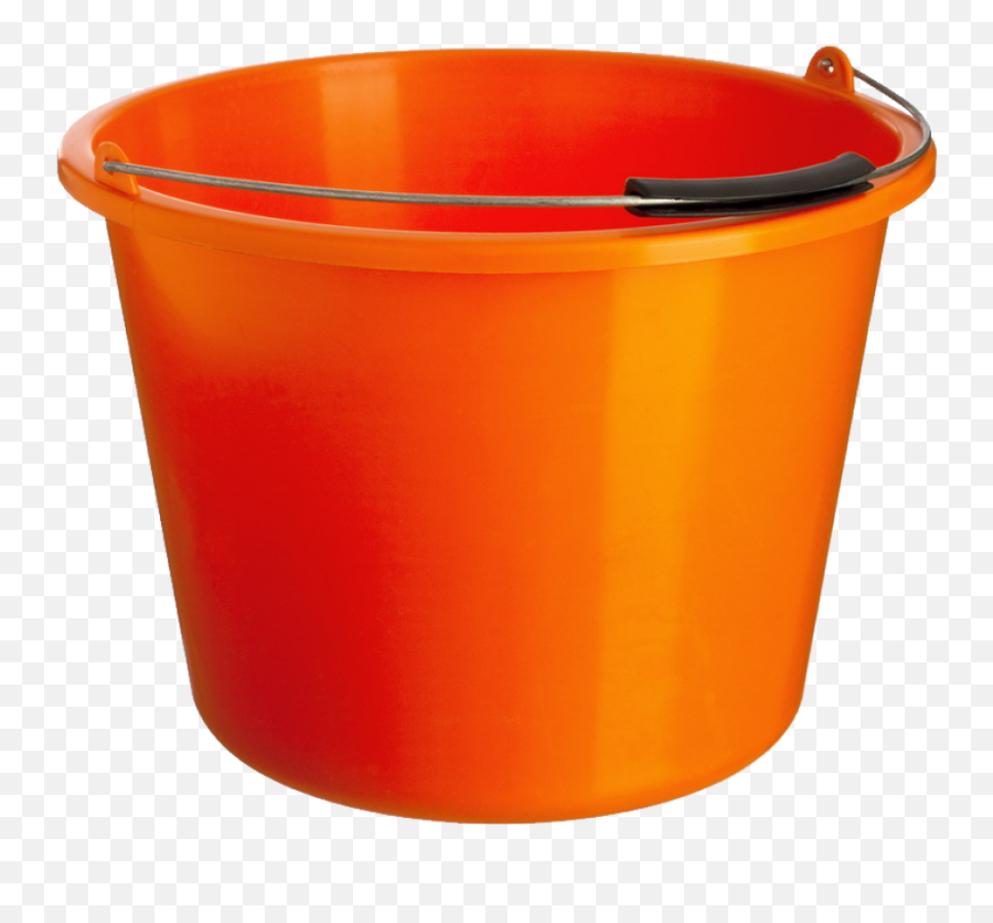 Orange Plastic Bucket Png Image - Bucket Png,Bucket Png