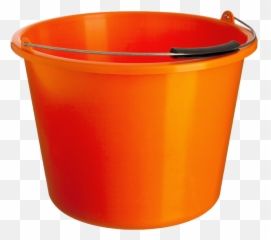 Orange Plastic Bucket Png Image - Bucket Png,Bucket Png